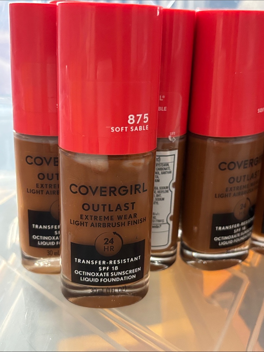CoverGirl Outlast Extreme Wear Foundation Soft Sable 875 SPF 18‎ New